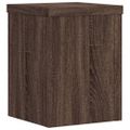 vidaXL Stojany na rastliny 2 ks hnedý dub 15x15x20 cm kompozitné drevo