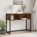 vidaXL Koncový stôl Dymová dub 100 x 36 x 75 cm Kompozitné drevo