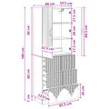 vidaXL Sada skríň 2 ks 66 x 34,5 x 87 cm Kompozitné drevo Dub sonoma