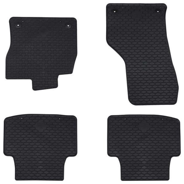 vidaXL Autokoberec 4 pcs Čierna vhodné pre VW PASSAT B8 2014-2023 Guma