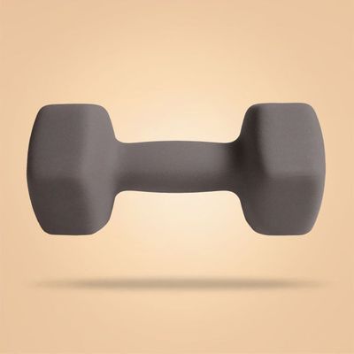 Neoprénová jednoručka Hex - BeastPink, sivá, 8 kg, Neoprén