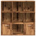 vidaXL Knižnica staré drevo 98x29x97,5 cm kompozitné drevo