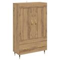 vidaXL Highboard Remeselný dub 69,5 x 31 x 115 cm Kompozitné drevo