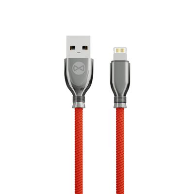 Forever Tornado kábel USB - Lightning 1,0 m 3A červená