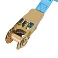 vidaXL Upínacie popruhy s račňou 4 ks, 0,8 tony, 6mx25mm, modré