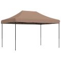 vidaXL Skladací pop-up párty stan hnedý 410x279x315 cm