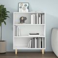 vidaXL Komoda lesklá biela 69,5x32,5x90 cm spracované drevo
