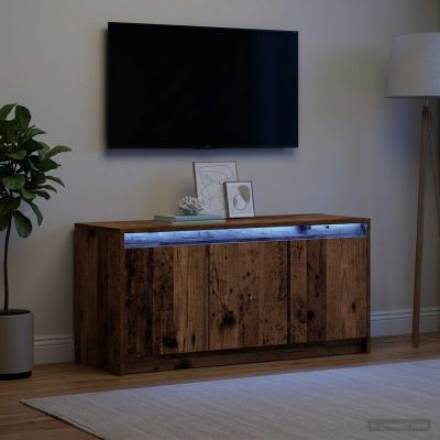 vidaXL TV skrinka 100 x 34 x 50 cm Staré drevo Kompozitné drevo