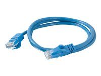 Patch kábel - RJ-45 (M) do RJ-45 (M) - 7 m - UTP - CAT 6 - lisovaný, prevedenie bez hrbolčekov, licna - modrá
