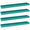 vidaXL Terasové nástenné police 4 ks modré 80x15x4 cm MDF