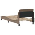vidaXL Rám postele Dover kapučínový 80x200 cm umelá koža