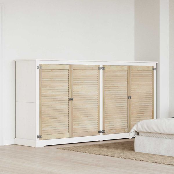 vidaXL Skříňové dvere s dverami 4 pcs Prírodná 110 x 2,1 x 59,5 cm
