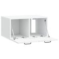 vidaXL Nástenná TV skrinka Biela 59,5 x 41 x 30 cm Kompozitné drevo