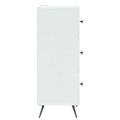 vidaXL Zásuvkový kabinet Biela 33 x 34,5 x 90 cm Kompozitné drevo