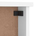 vidaXL Nástenný vešiak SANDNES biela 45x12x35 cm borovicový masív