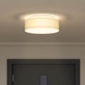 vidaXL Stropná lampa so bodmi Biela 38 x 38 x 13,5 cm látka