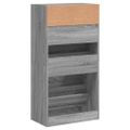 vidaXL Botník sivý dub sonoma 60x34x116 cm spracované drevo