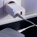 Nabíjačka Maxlife MXTC-09-45AC GaN PD QC 1x USB-C 1x USB 45W biela