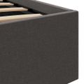 vidaXL Hydraulický posteľný rám+úložný priestor, LED, látka 140x200 cm