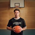 Tričko Oversized Varsity Black - GymBeam, veľkosť S, 92 % polyester 8 % elastane