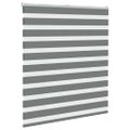 vidaXL Zebra roleta tmavošedá 135x100 cm šírka látky 130,9cm polyester