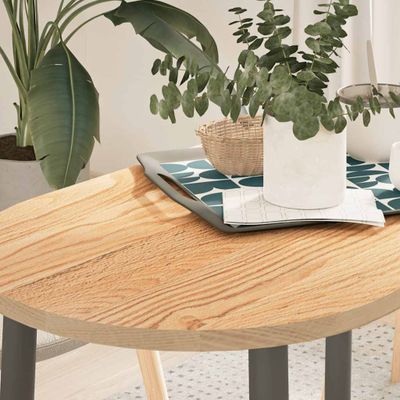 vidaXL Stolová doska 100x50x2 cm dubový masív oválny