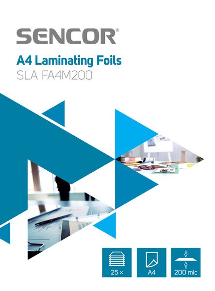 Fólie laminovacie SENCOR SLA FA4M200 A4 200mic 25ks