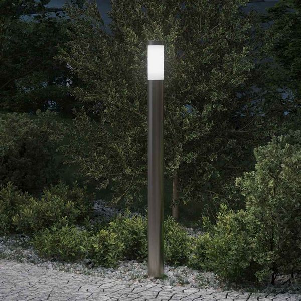 vidaXL Stĺpikové svietidlo 110 cm nehrdzavejúca oceľ IP44