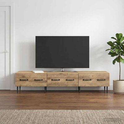 vidaXL TV skrinka 147 x 34,5 x 30 cm Dub artisan Kompozitné drevo