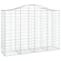 vidaXL Oblúkové gabionové koše 10 ks 200x50x140/160 cm pozink. železo