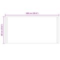 vidaXL Zrkadlo do kúpeľne s LED Priehľadná 100 x 60 cm tvrdené sklo