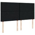 vidaXL Posteľný rám boxspring s matracom čierny 180x200 cm látka