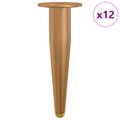 vidaXL Stojace nohy 12 ks Zlatá 98 x 40 mm Železo