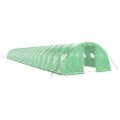 vidaXL Fóliovník s oceľovým rámom zelený 88 m² 22x4x2 m