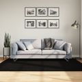 vidaXL Koberec HUARTE s krátkym vlakom umývateľný čierny 140x200 cm