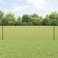 vidaXL Euro oplotenie s pilierom 50 x 0,6 m PVC potiahnutá oceľ Sivá