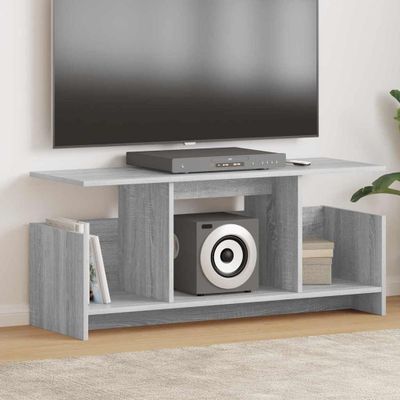 vidaXL TV stolík Sivý Sonoma 102 x 35 x 45 cm Kompozitné drevo