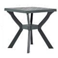 vidaXL Bistro stolík, zelený 70x70x72 cm, plast