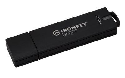 Kingston Ironkey D500S/512GB/USB 3.2/USB-A/Čierna