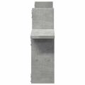 vidaXL Nástenné police 2 ks betónovo sivé 38x12x38 cm kompozitné drevo