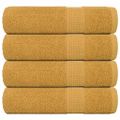 vidaXL Utierky na ruky FROGN 4 ks zlaté 50x100 cm 360 g/m²