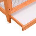 vidaXL Vtáčia klietka, borovicový a jedľový masív 125,5x59,5x164 cm