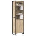 vidaXL Vysoké skrinky Sonoma 60 x 36 x 200 cm Kompozitné drevo