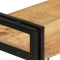 vidaXL Knižnica s 3 policami 77x30x80 cm mangovníkový masív a železo