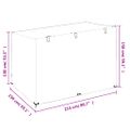 vidaXL Kryt na hojdačku 12 očiek 215x150x130/150 cm polyetylén