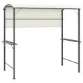vidaXL Altánok so strechou 220x110x200 cm krémový