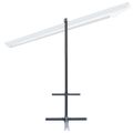 vidaXL Altánok so sklápacou výsuvnou strechou 350x253x196 cm, krémový