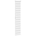 vidaXL Zebra roleta biela 50x200 cm šírka látky 45,9 cm polyester