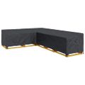 vidaXL Obal na nábytok 330 x 255 x 80 cm 600D Oxford tkanina Tvar L