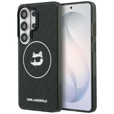 Puzdro Karl Lagerfeld IML Repeated Choupette MagSafe pre Samsung Galaxy S26 Ultra čierne